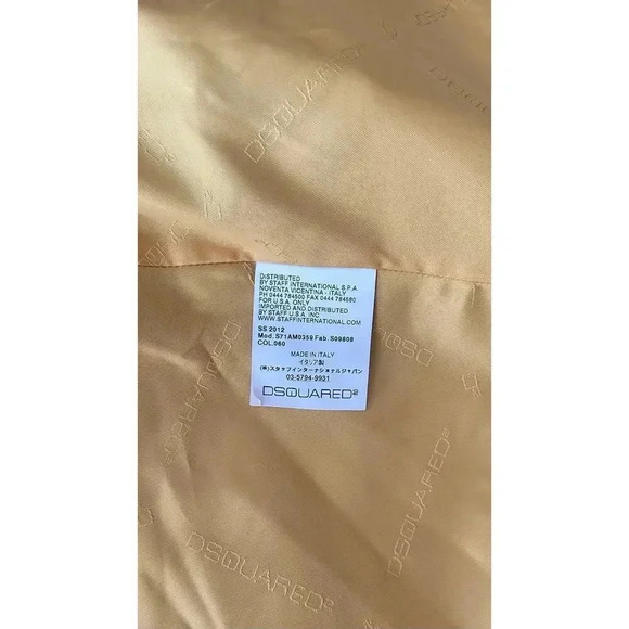 DSquared2 Men's Green Equine Leather Biker Jacket - Luxurious Designer Outerwear - Picture 9 of 9